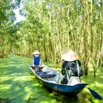 Per traditionele sampan de Mekong Delta verkennen