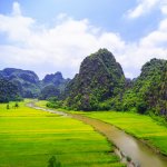 Groene omgeving van Ninh Binh