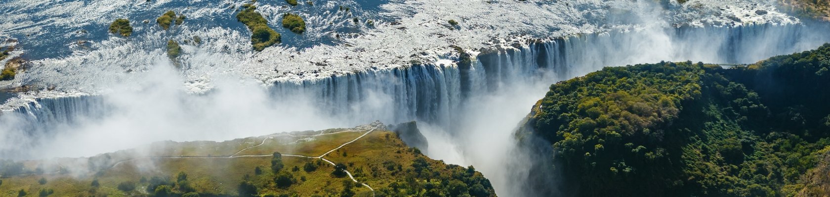 Uitzicht op Victoria Falls