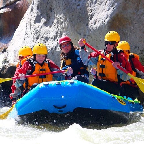 Raften op de Chili-rivier