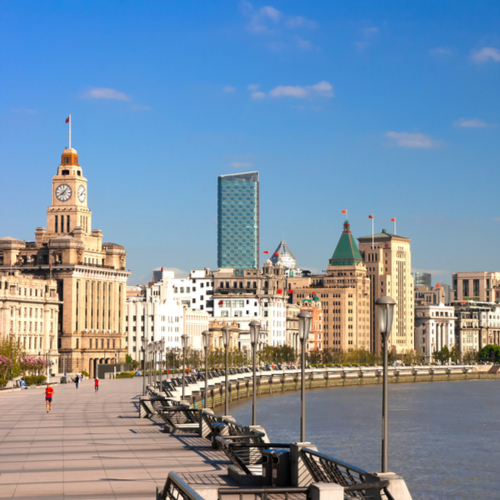 De Bund in Shanghai