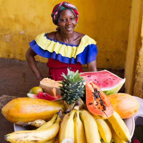 Fruitkraam in Cartagena 