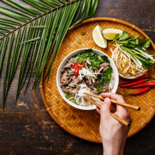 Vietnamese Pho Noodle Soep