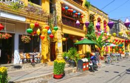 Wandelen door lampionnenstad Hoi An