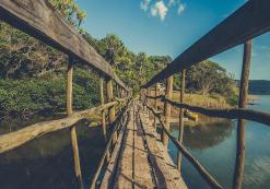 Loopbrug in Chintsa