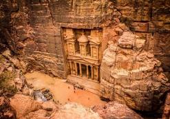 JO_AL_Petra Treasury van bovenaf
