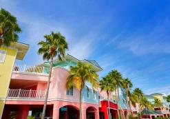 Kleurrijke huizen, Fort Myers Kleurrijke huizen, Fort Myers