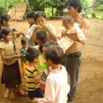 groepje kinderen cambodja