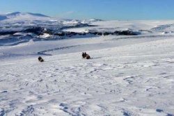 sneeuwscooter Mýrdalsjökull-gletsjer