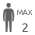 Maximaal 2 personen