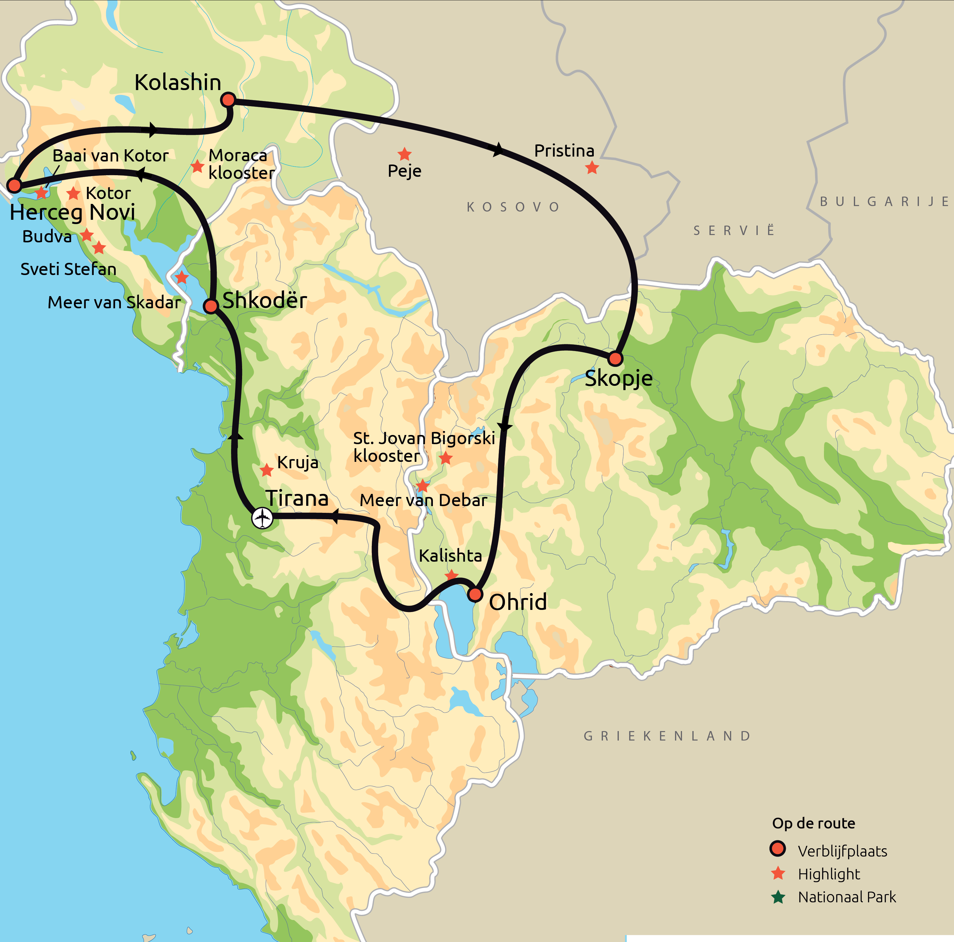 Albanië, Montenegro & Noord-Macedonië