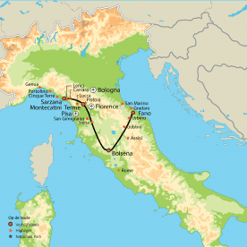 De Italiaanse Riviera, Toscane & Le Marche