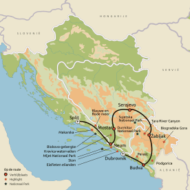 Relaxt door Kroati&euml;, Bosni&euml;-Herzegovina & Montenegro