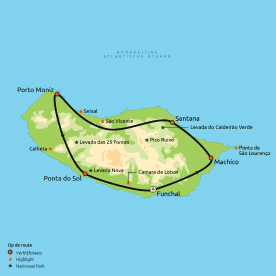 Routekaart privéreis Madeira Compleet