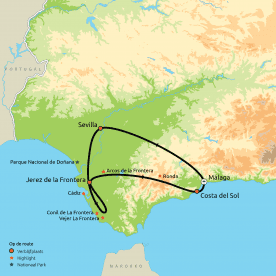 Routekaart Andalusië maar dan anders!