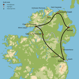 Route Ongerept Noord-Ierland