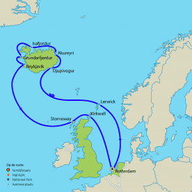 Cruise Shetland eilanden, IJsland en Schotland vanaf Rotterdam