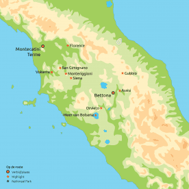 La Dolce Vita in Toscane & Umbrië (o.b.v. eigen vervoer)