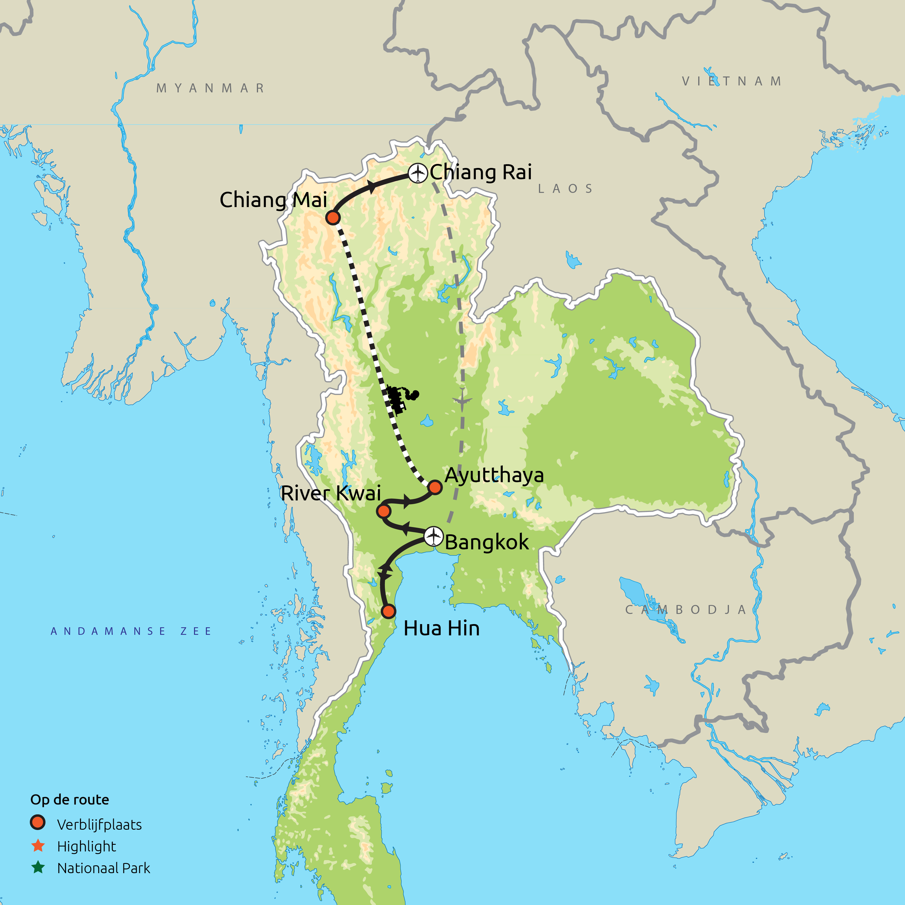 Familiereis Noord-Thailand