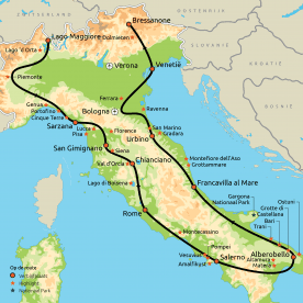 Grand Tour door Italië