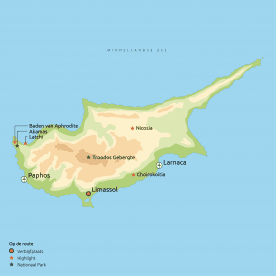 Routekaart Relaxt Cyprus