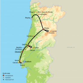 Van Porto naar LIssabon