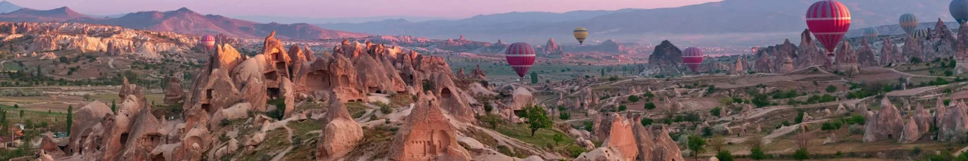 Luchtballonnen in Cappadocië