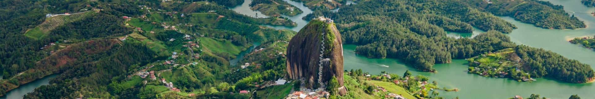 El Peñón de Guatapé, Colombia 
