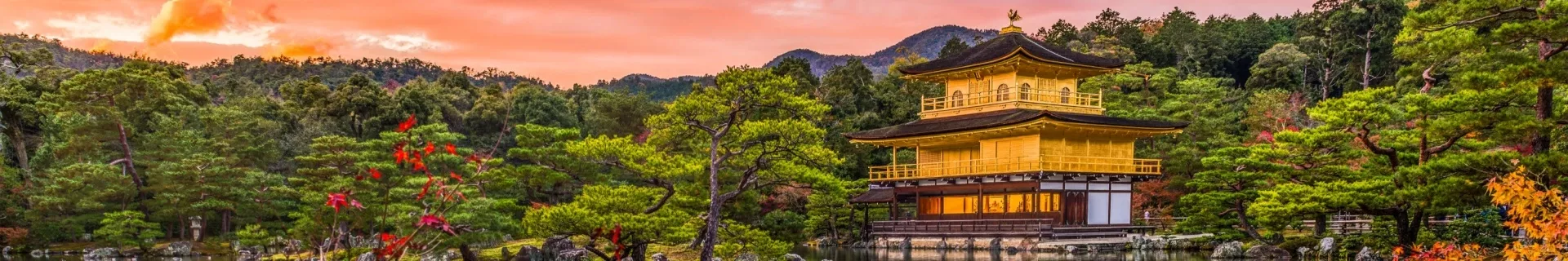 Japan, Kinkaku-ji tempel "Gouden Paviljoen" in Kyoto