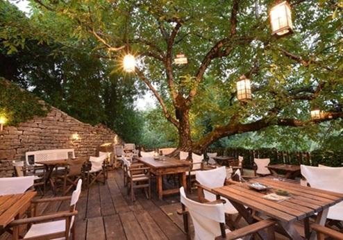Vikos Hotel, terras