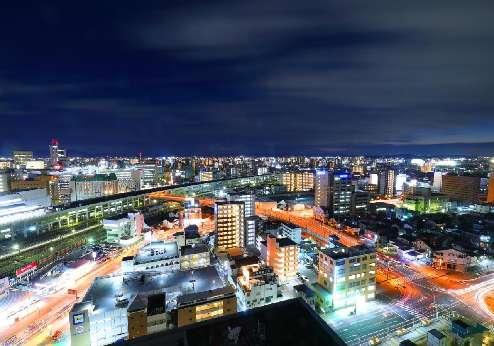 ANA Crowne Plaza Okayama, skyline 