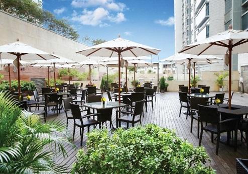 Harbour Plaza 8 Degree, terras
