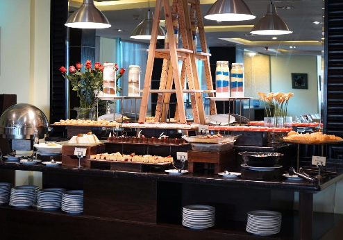 Hotel Mena Tyche, ontbijtbuffet