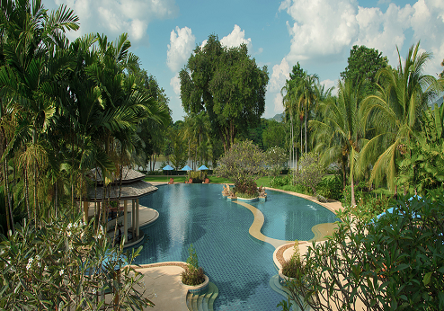 Dheva Mantra Resort, zwembad 