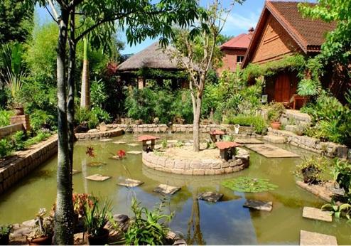 Eco Lodge Les Chambres Du Voyageur, tuin