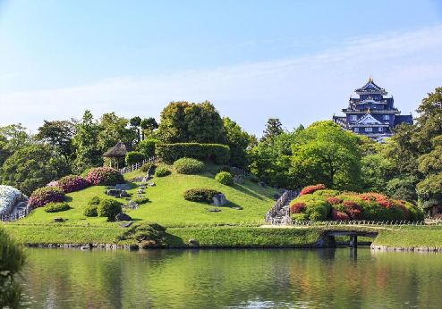 Okayama Koraku Hotel, Koraku-en tuin