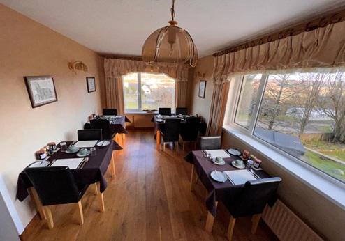 The Sheiling B&B, ontbijtzaal
