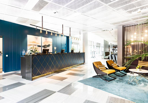 Elite Hotel Academia, receptie