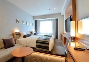 Hakodate Kokusai Hotel, kamer met losse bedden