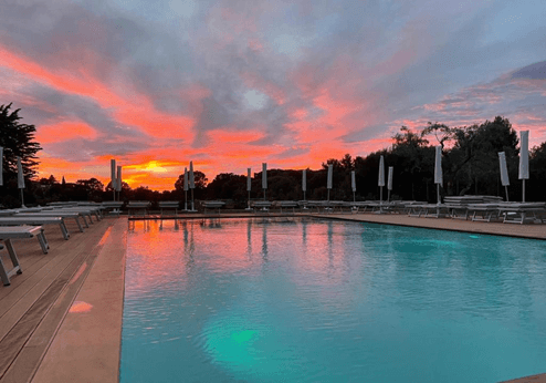 Hotel Castel Miramonti, zwembad