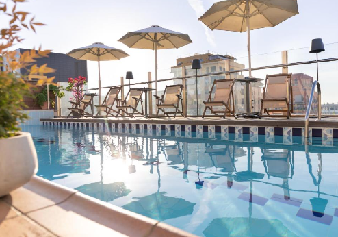 Mondial Hotel, zwembad