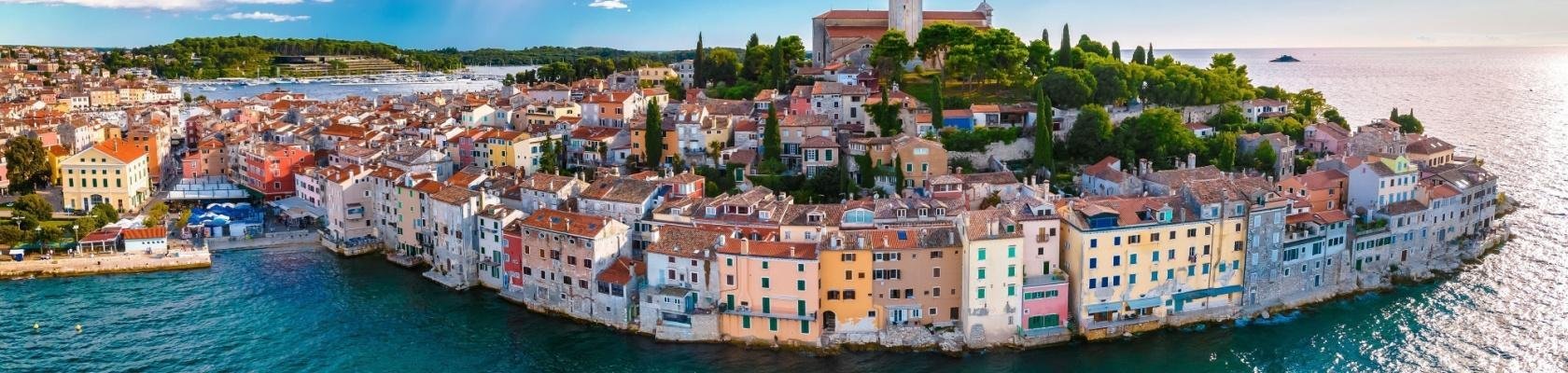 Rovinj, vissershuisjes