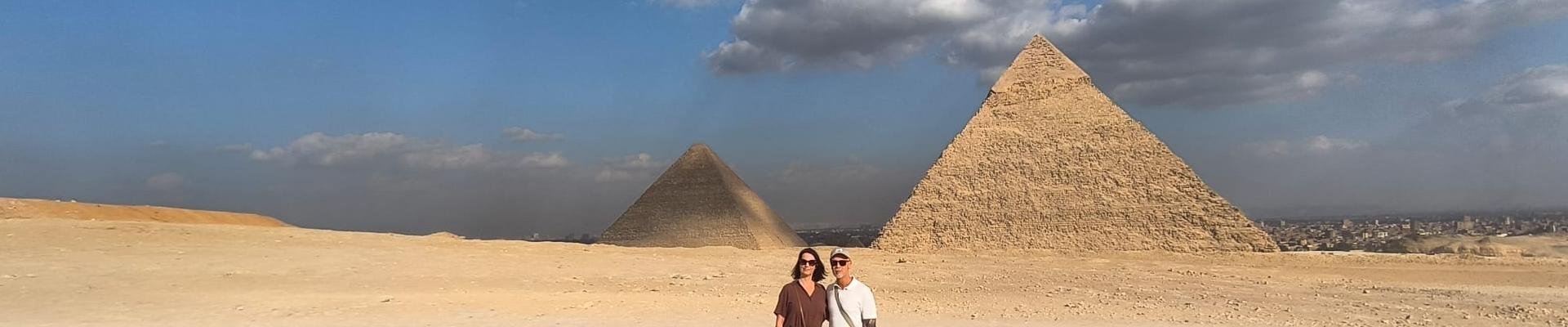 Reizigersfoto Piramides van Gizeh Egypte