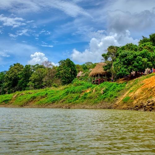 Emberá dorp nabij Panama-Stad