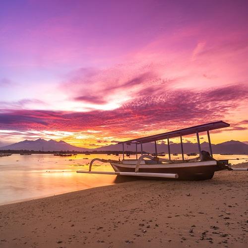 Zonsondergang Gili
