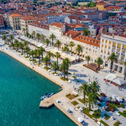 Riva boulevard in Split