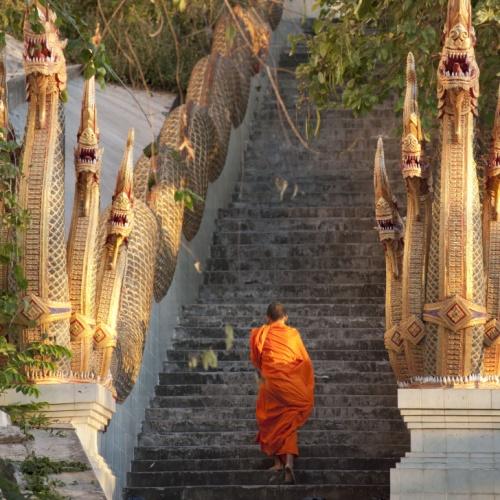 Monnik in Chiang Mai