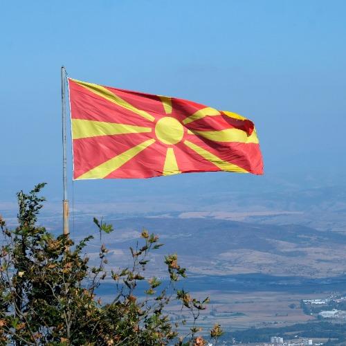 Vlag van Noord-Macedonië