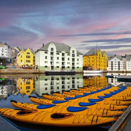 Kayakken in Ålesund