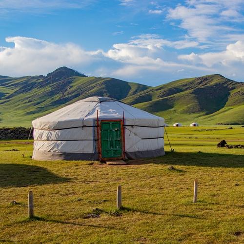 Gertent in de Orkhon-vallei, Mongolië